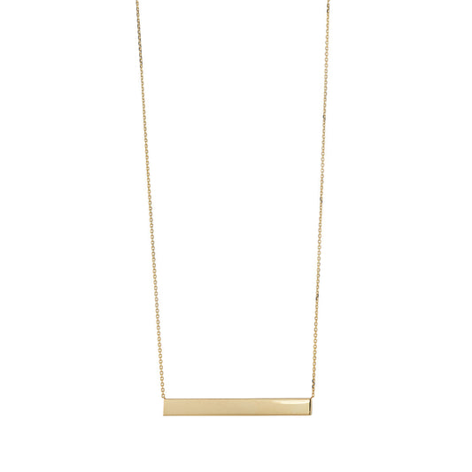 9ct Gold Bar Necklace - John Ross Jewellers