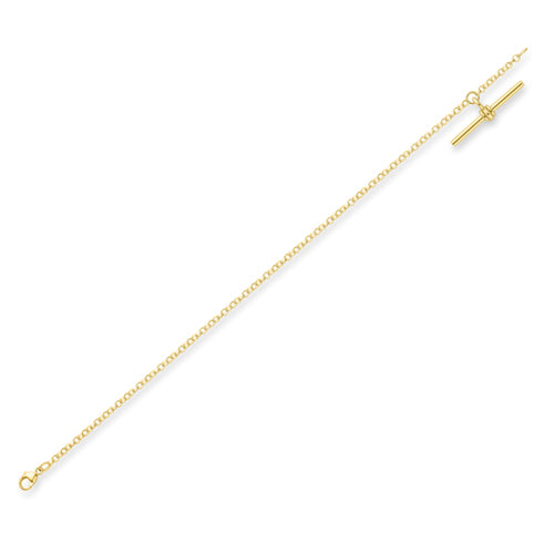 9ct Gold T-Bar Bracelet - John Ross Jewellers