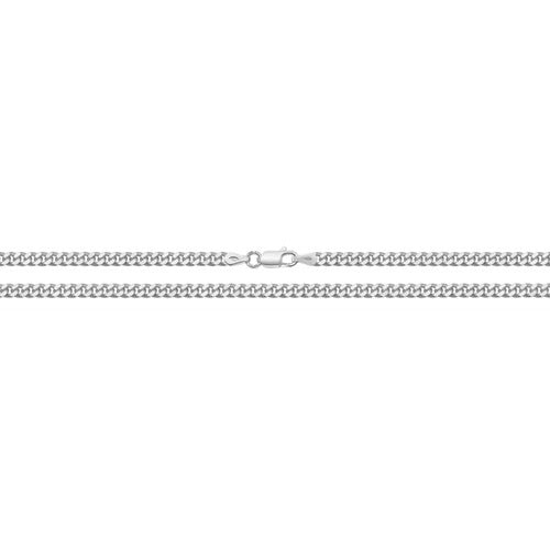 Silver Diamond Cut Curb Chain - John Ross Jewellers