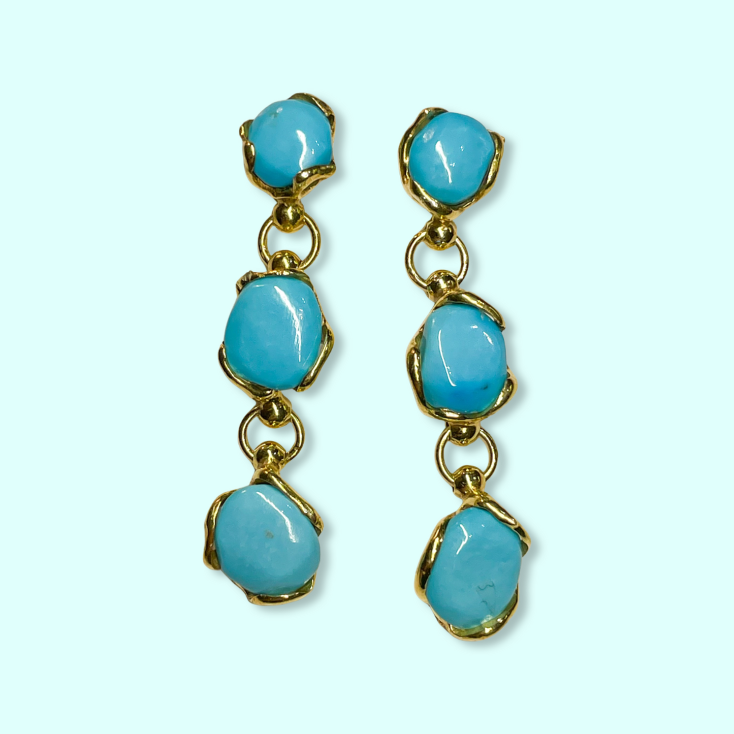 Turquoise Drop Earrings | Trilogy - John Ross Jewellers