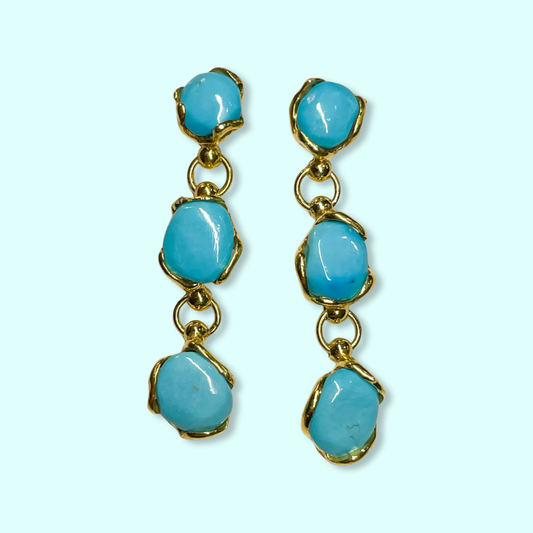 Turquoise Drop Earrings | Trilogy - John Ross Jewellers