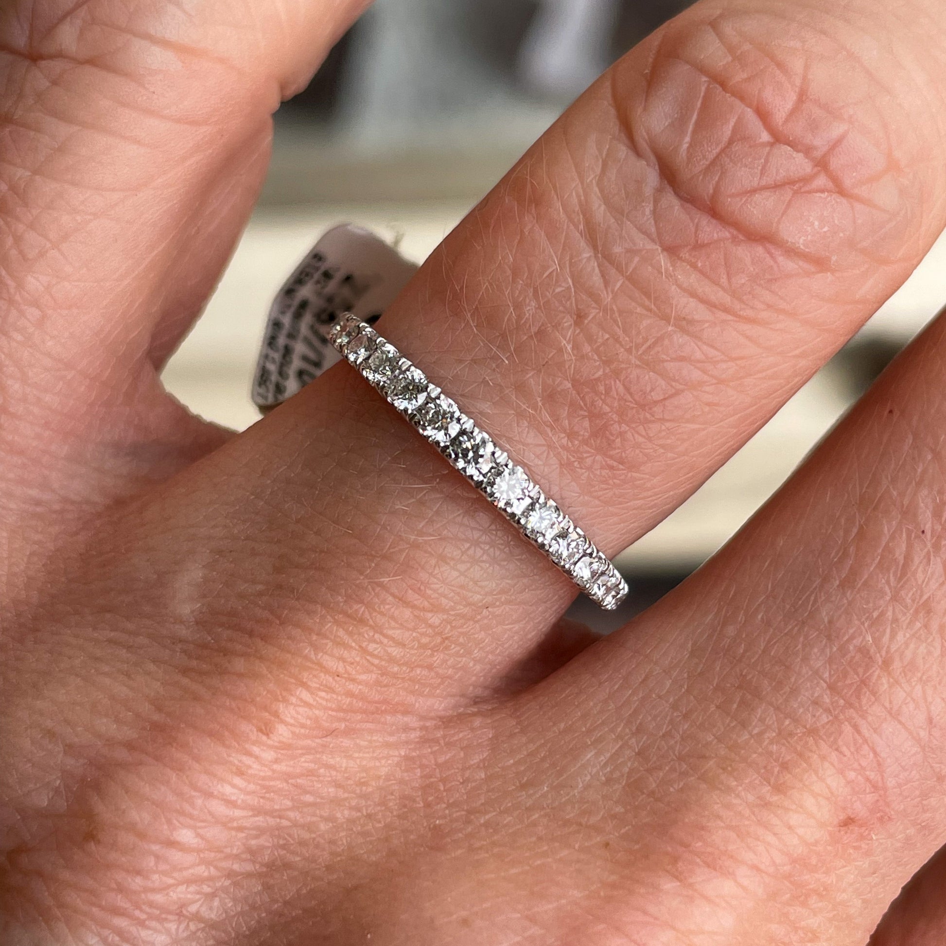 18ct White Gold Diamond Eternity Ring 0.35ct - John Ross Jewellers