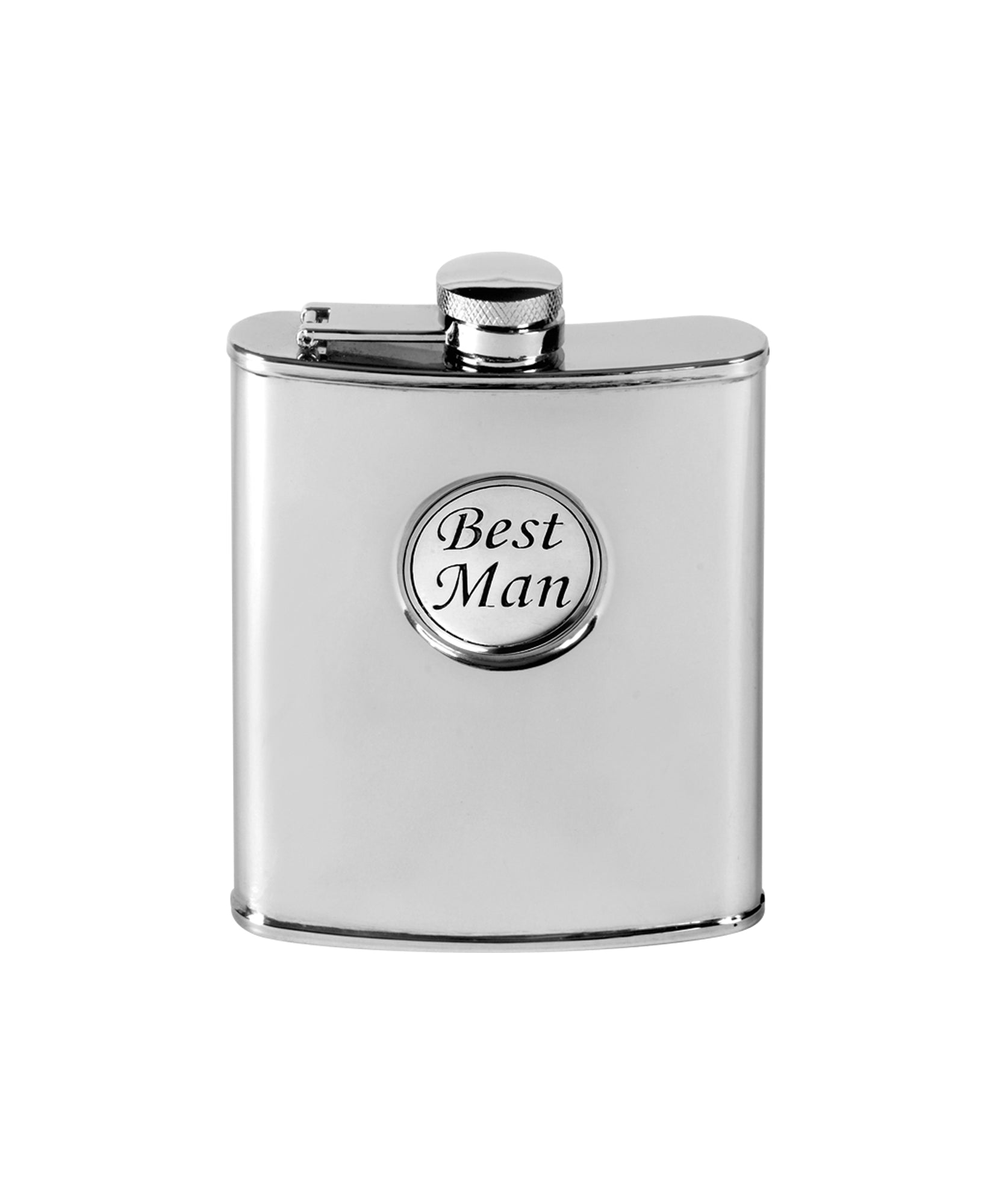 6oz Best Man Hip Flask - John Ross Jewellers