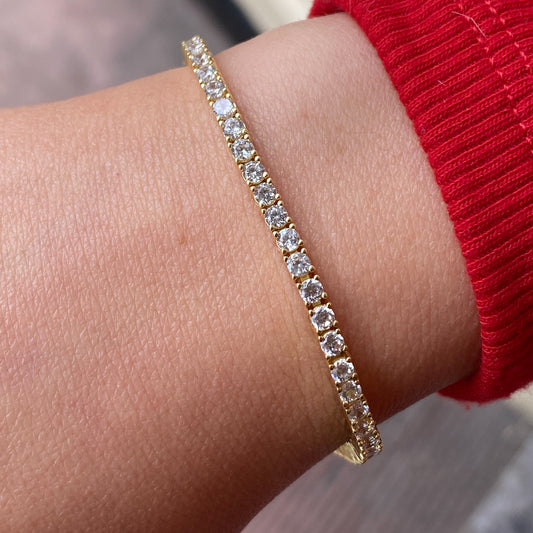 Sunshine CZ Line Bracelet | 18.5cm - John Ross Jewellers