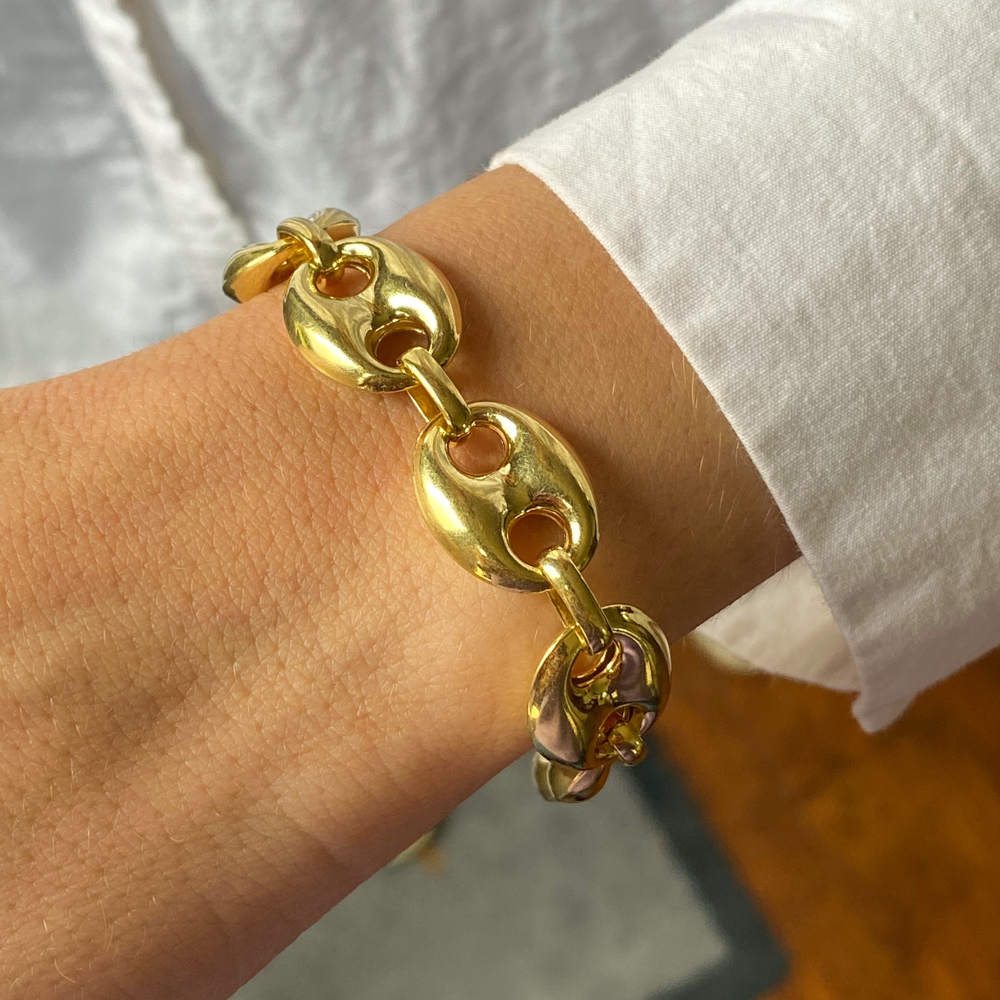 Sunshine Chunky Mariner Bracelet | 20.5cm - John Ross Jewellers