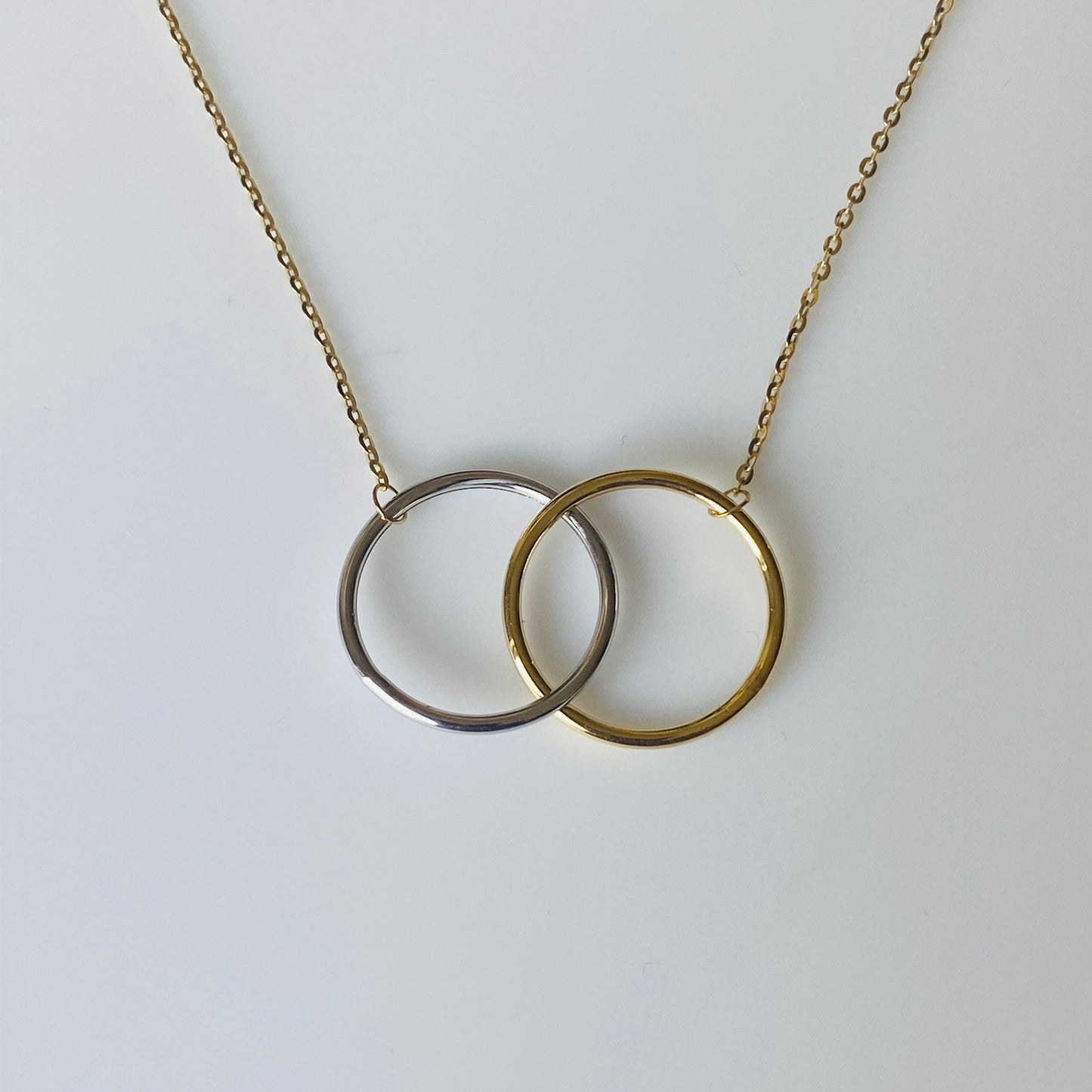9ct Gold Two Tone Unity Necklace - John Ross Jewellers