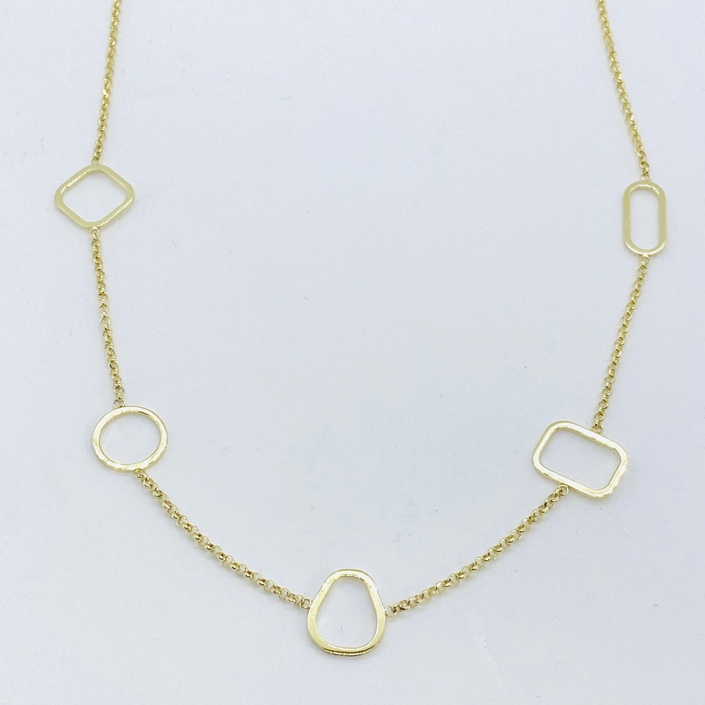 SUNSHINE Open Shapes Necklace - Gold - John Ross Jewellers