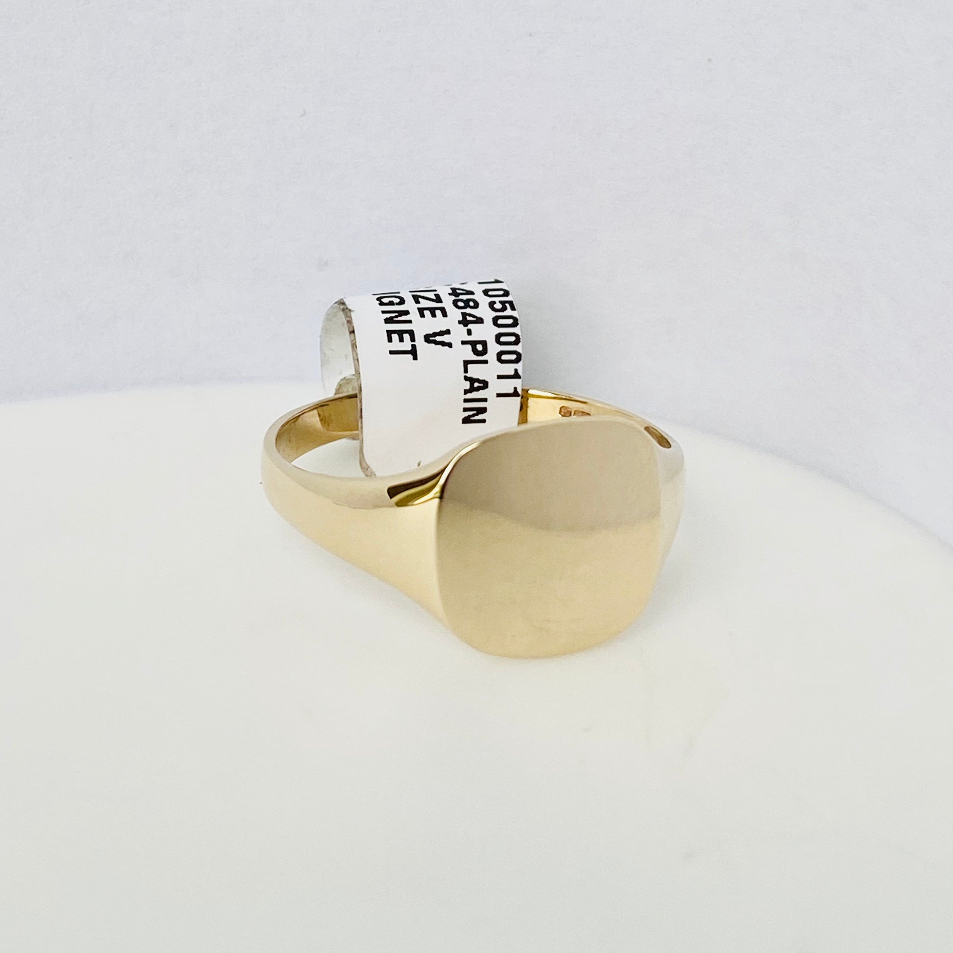 9ct Gold Gents Square Signet Ring - John Ross Jewellers