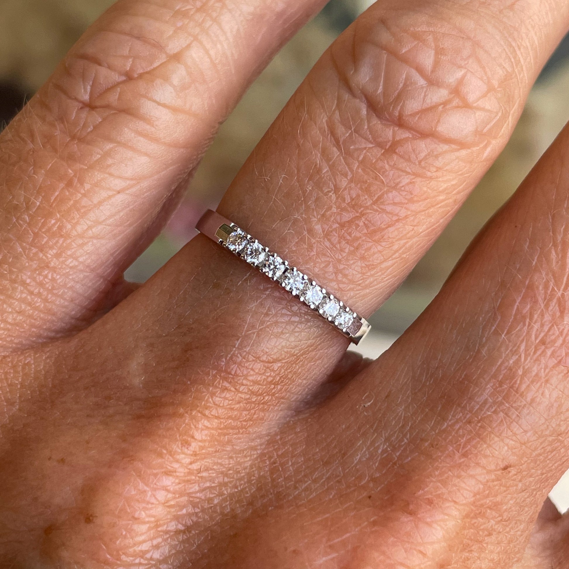 18ct White Gold Diamond Eternity Ring 0.16ct - John Ross Jewellers