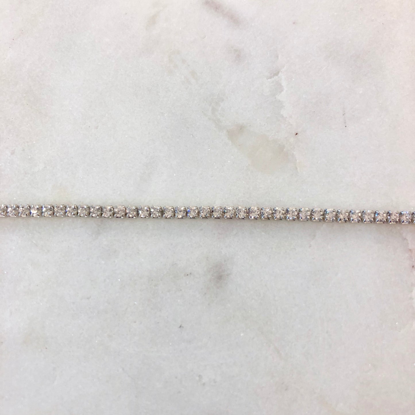 Silver CZ Line Bracelet 14.5-17.5cm - John Ross Jewellers