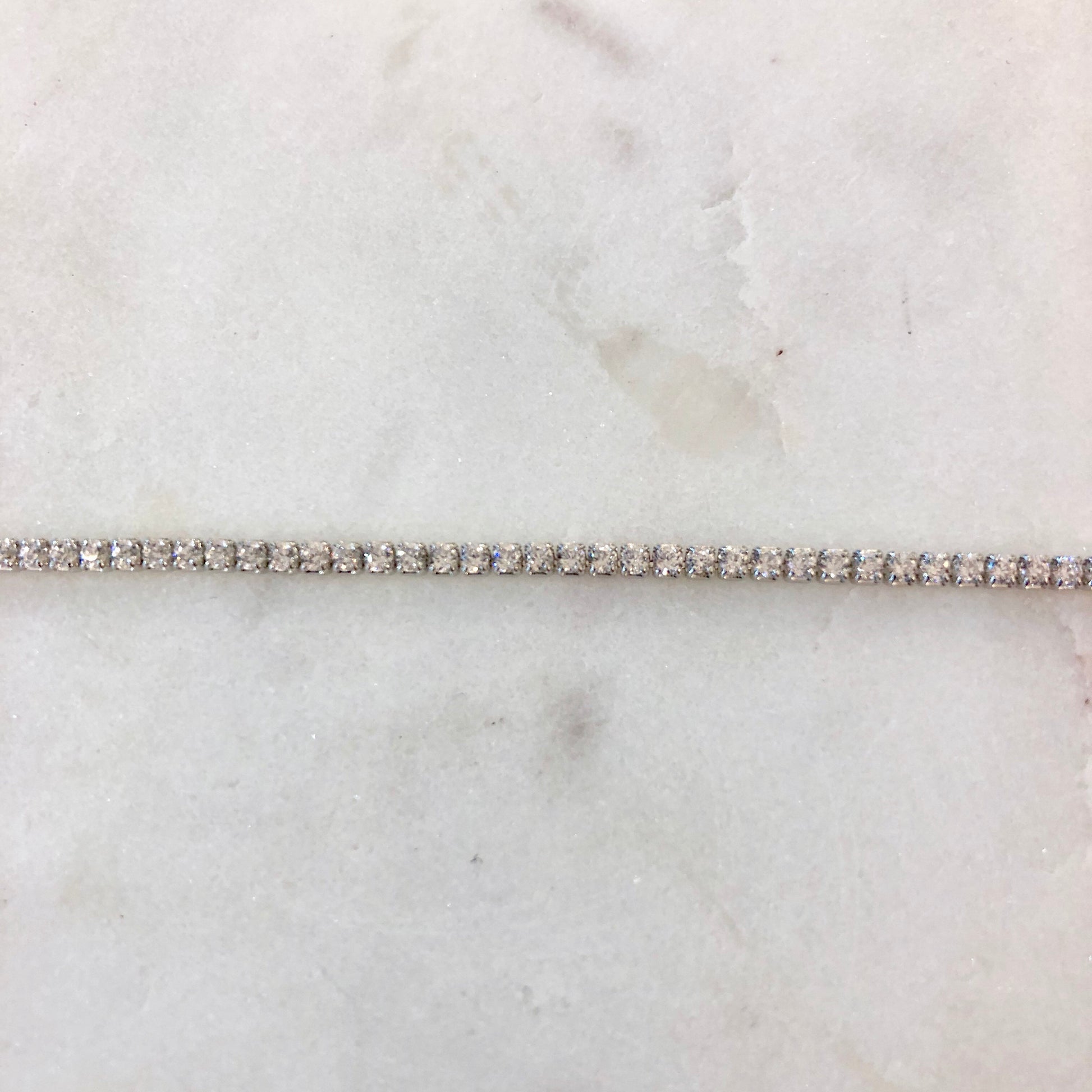 Silver CZ Line Bracelet 14.5-17.5cm - John Ross Jewellers