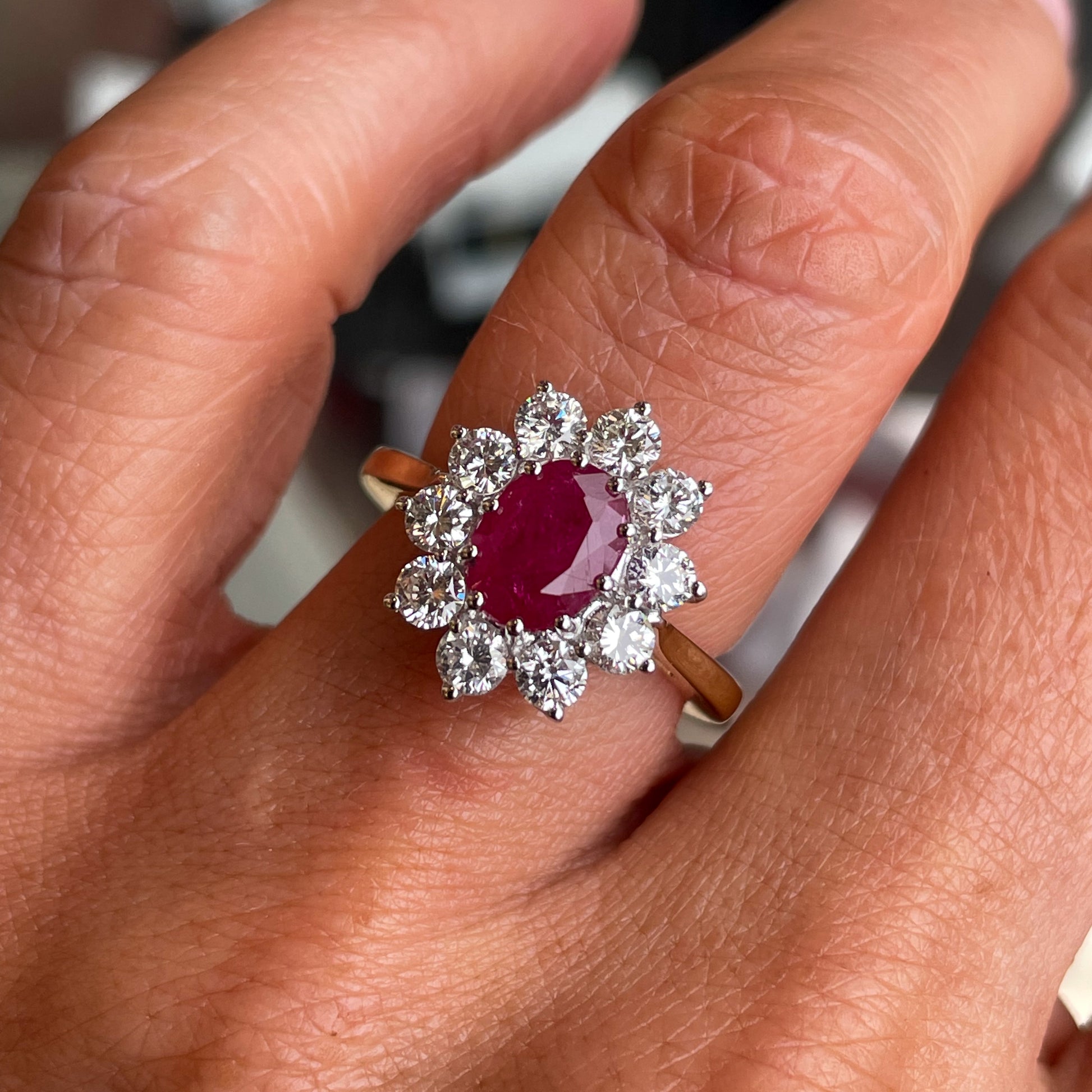 18ct Gold Ruby & Diamond Ring - John Ross Jewellers