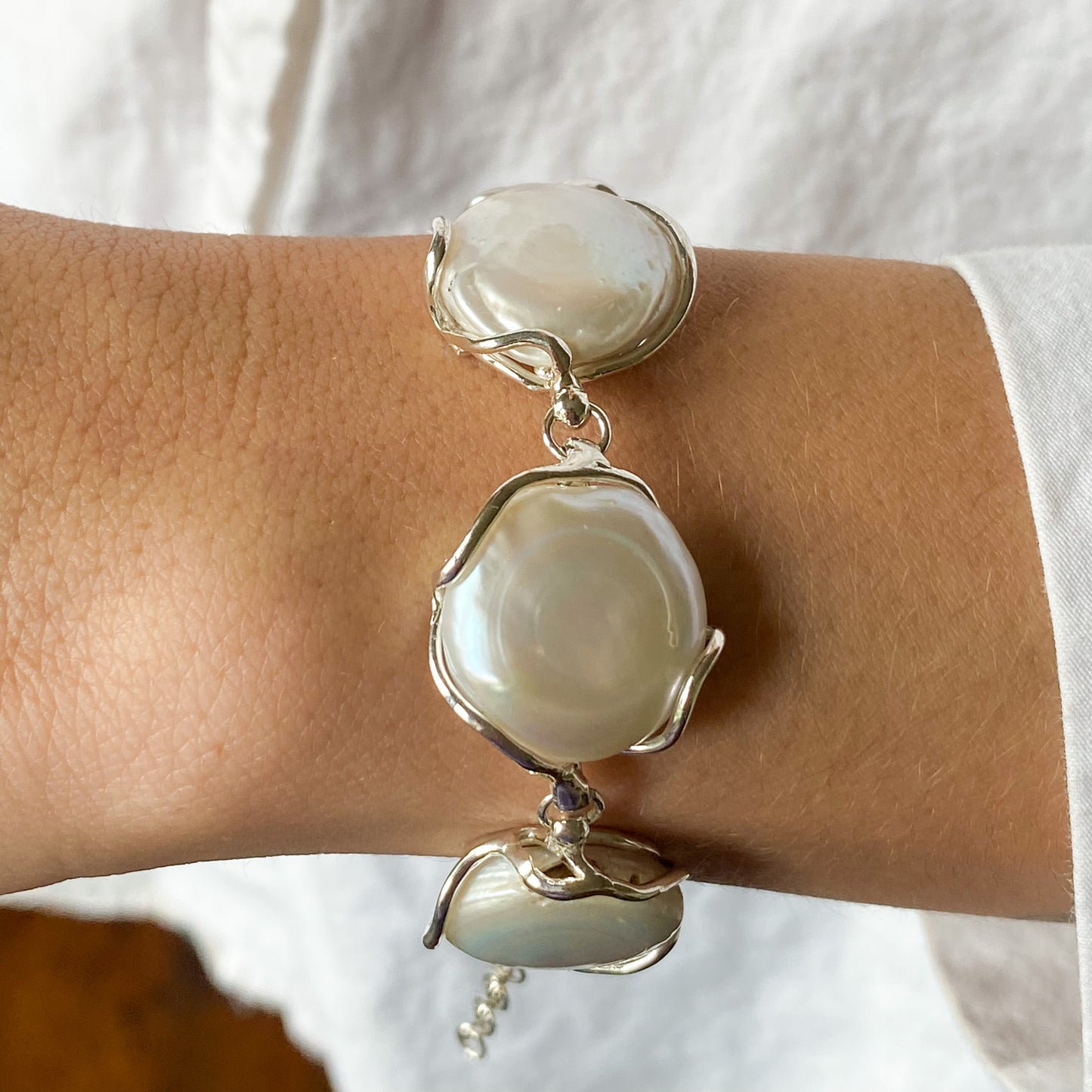 Silver Baroque Pearl Bracelet - John Ross Jewellers