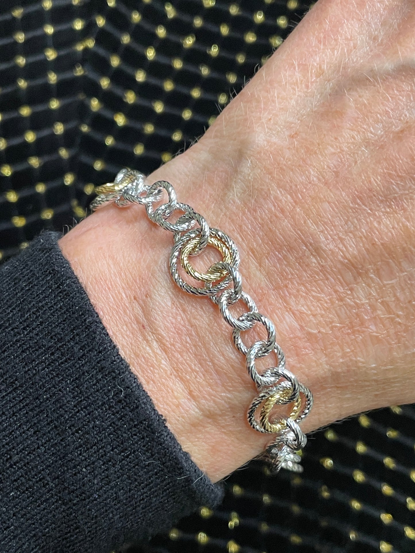 Sunshine Silver Open Circles Bracelet - John Ross Jewellers