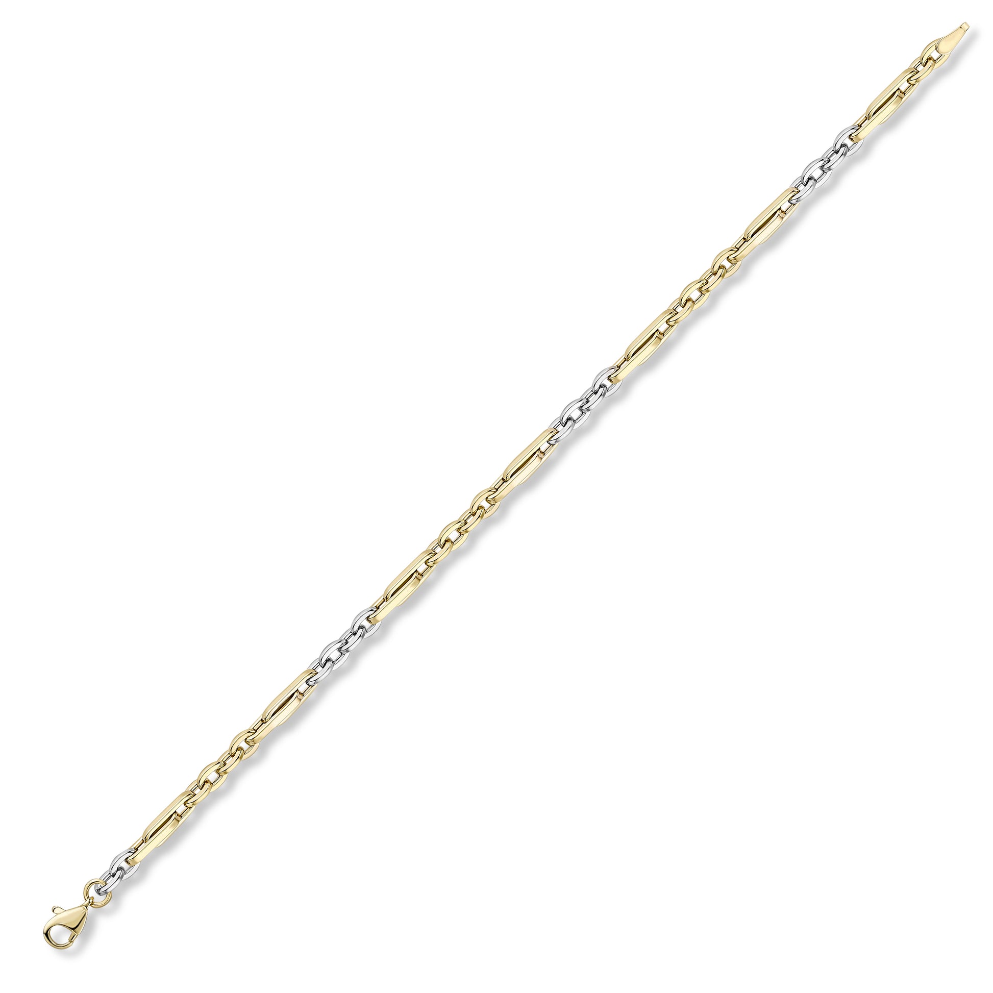 9ct Gold Two Tone Bracelet - John Ross Jewellers