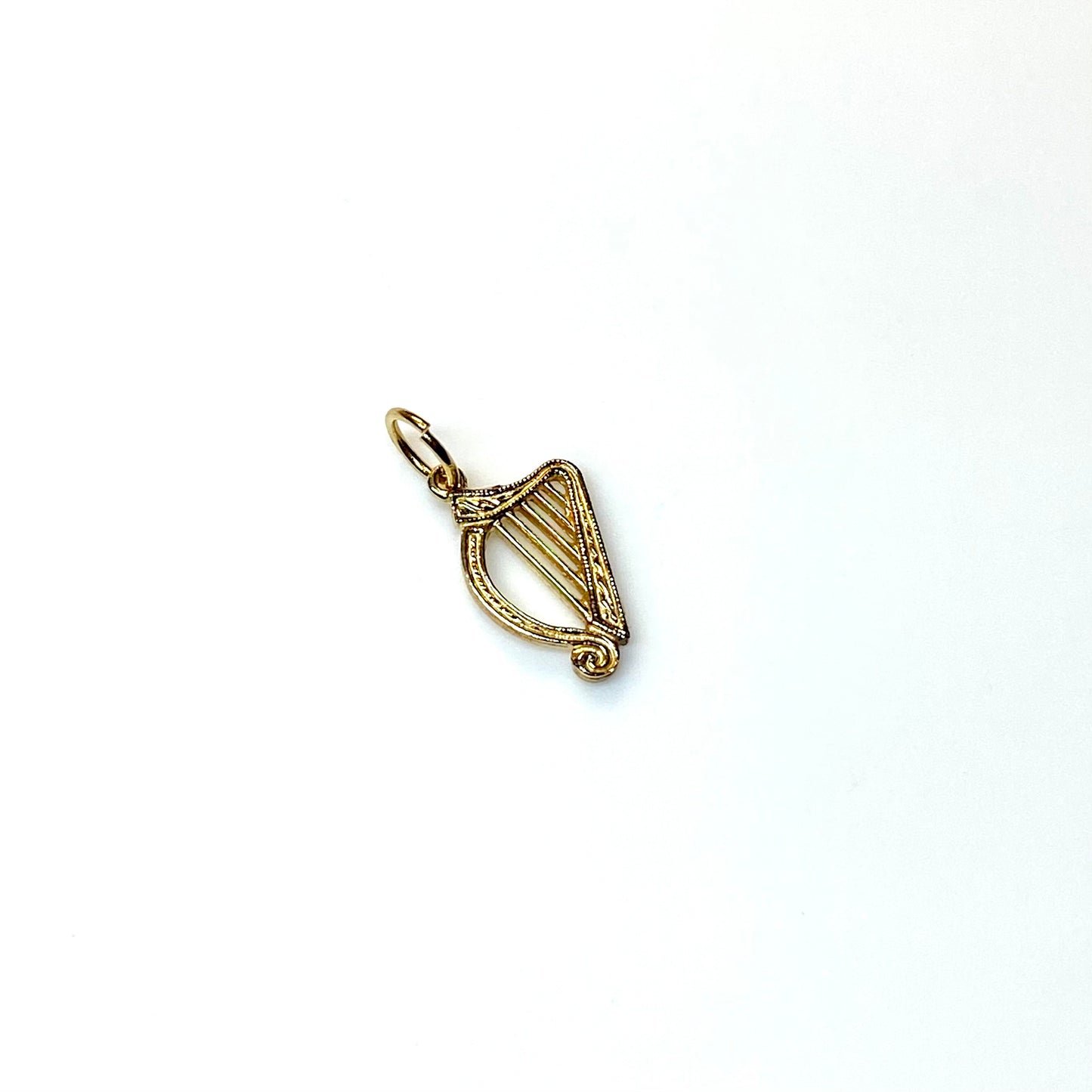 9ct Gold Harp Charm - John Ross Jewellers