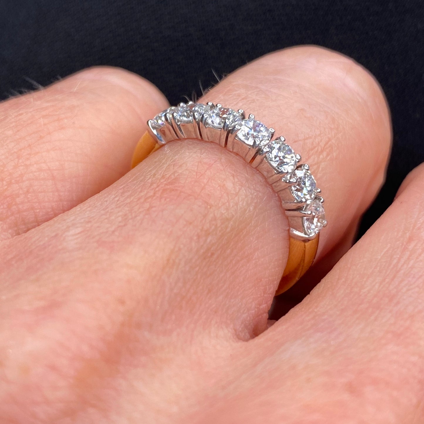 18ct Gold Seven Stone Diamond Ring - 1.05ct - John Ross Jewellers