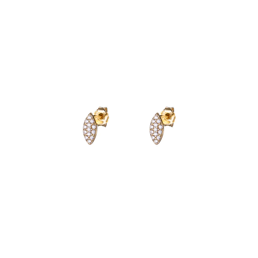 Sunshine Marquis Pavé CZ Stud Earrings - John Ross Jewellers