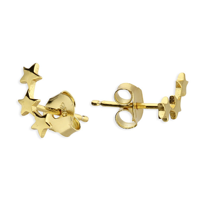 SUNSHINE Three Star Stud Earrings - John Ross Jewellers