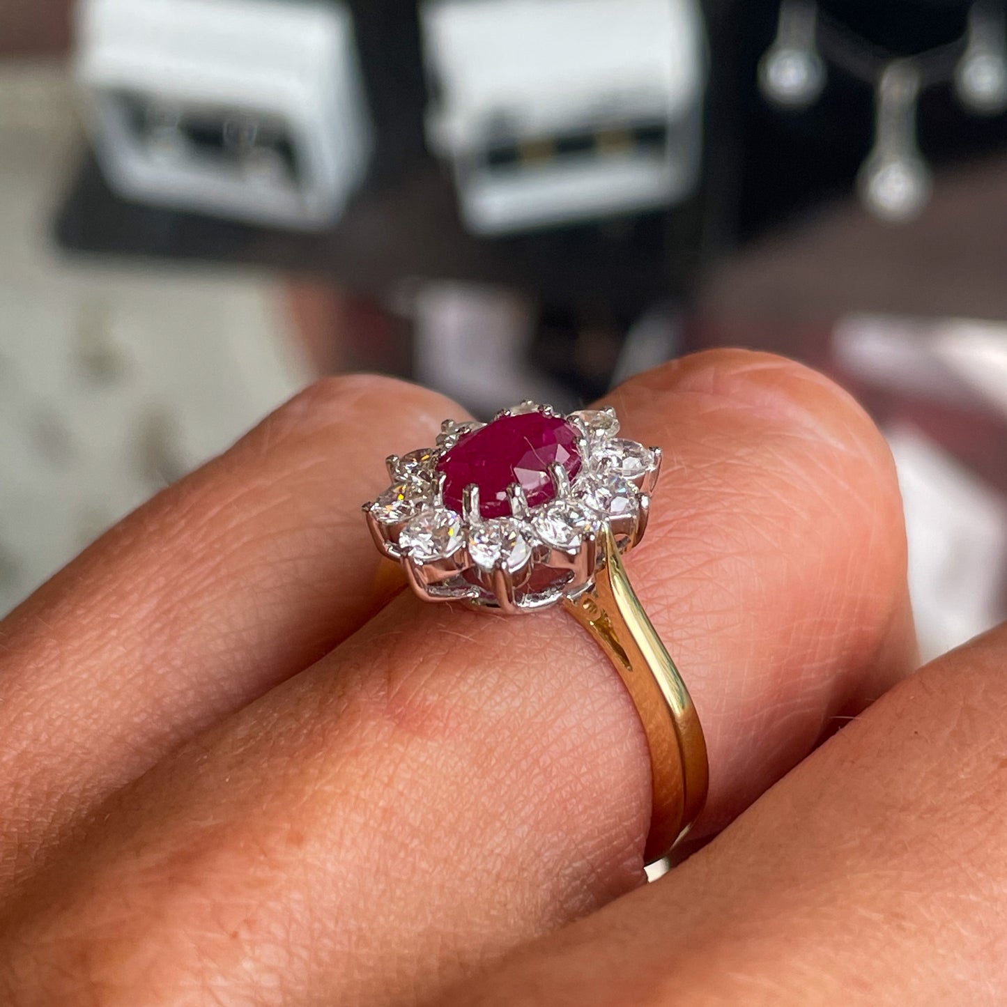 18ct Gold Ruby & Diamond Ring - John Ross Jewellers