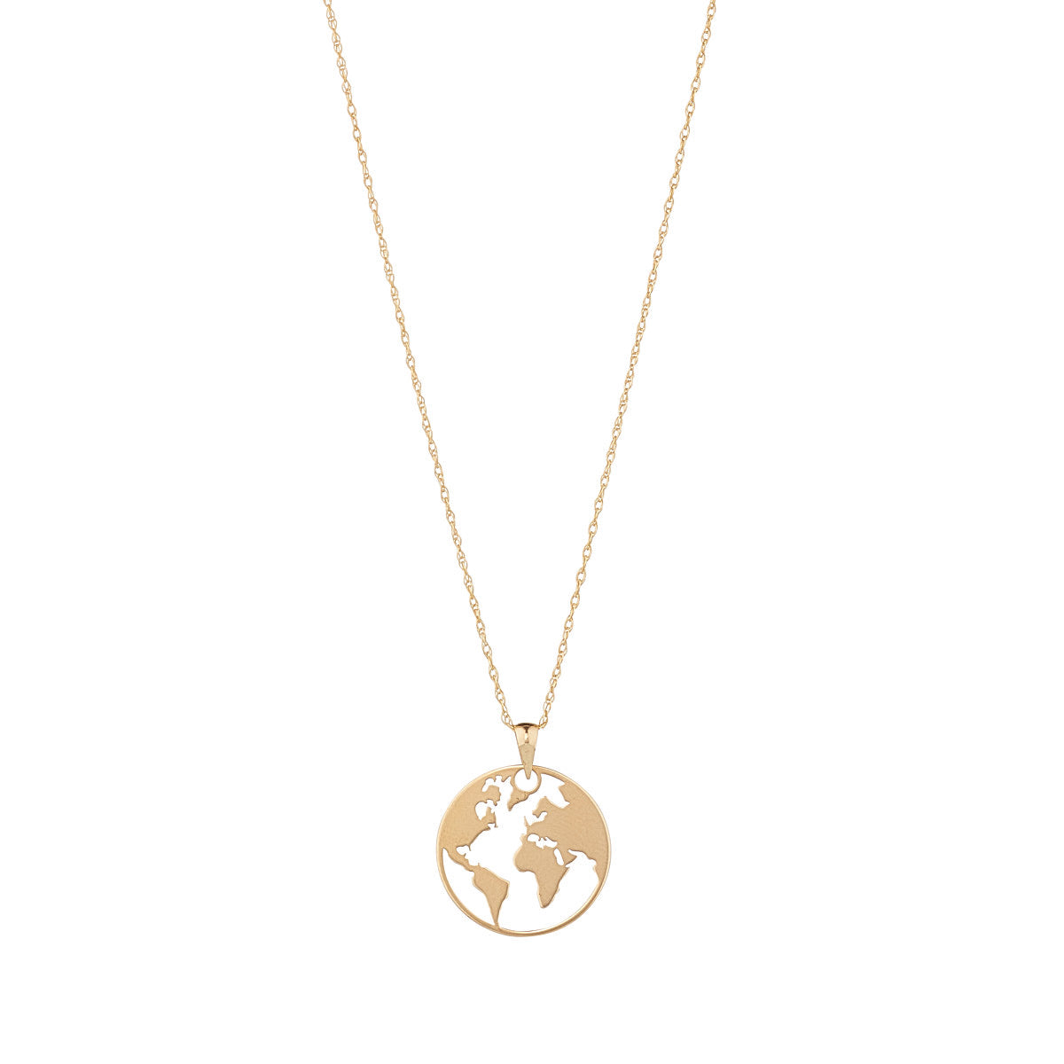 9ct Gold World Necklace - John Ross Jewellers