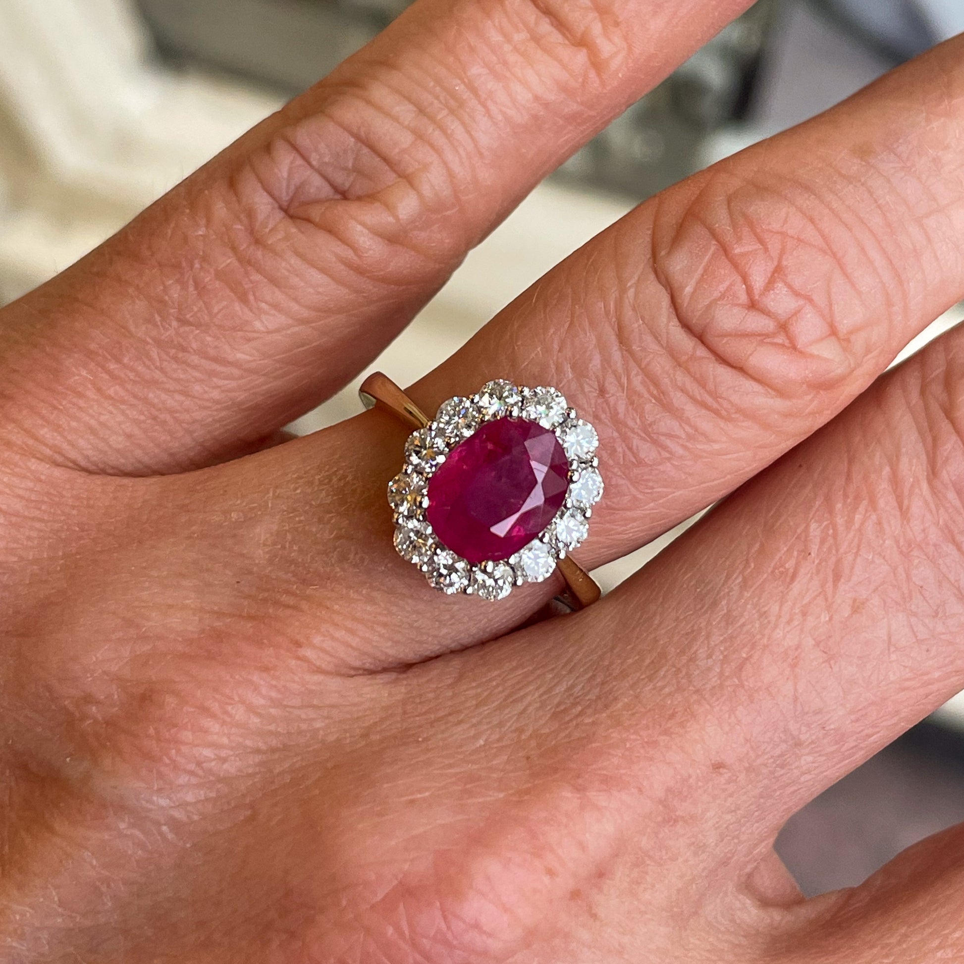 18ct Gold Ruby & Diamond Ring - John Ross Jewellers