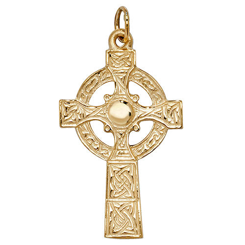 9ct Gold Celtic Cross Large - John Ross Jewellers