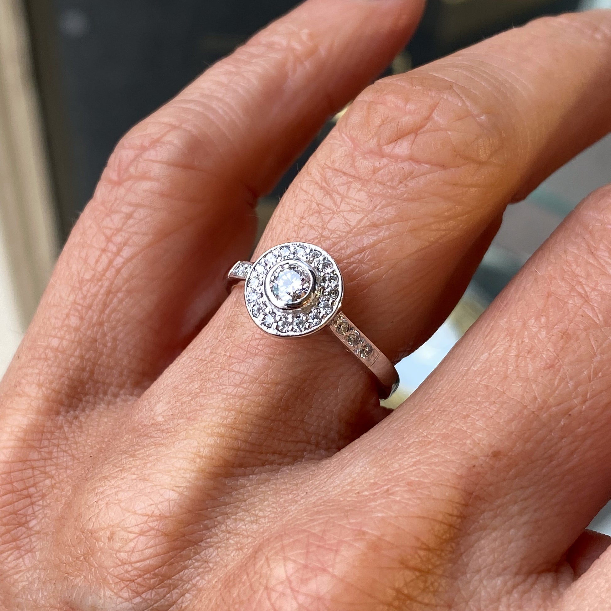 18ct White Gold Miriam Diamond Engagement Ring | 0.50ct - John Ross Jewellers