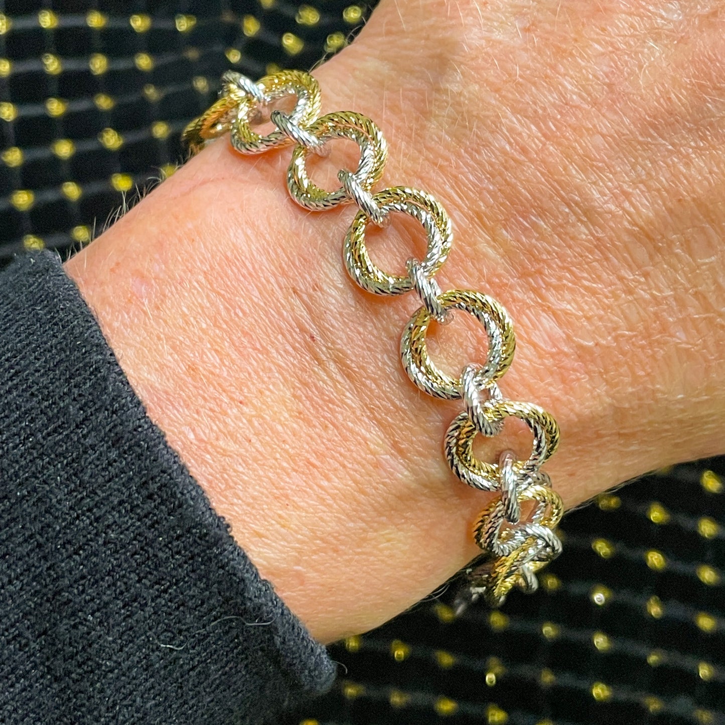 Sunshine Silver Open Circles Bracelet - John Ross Jewellers