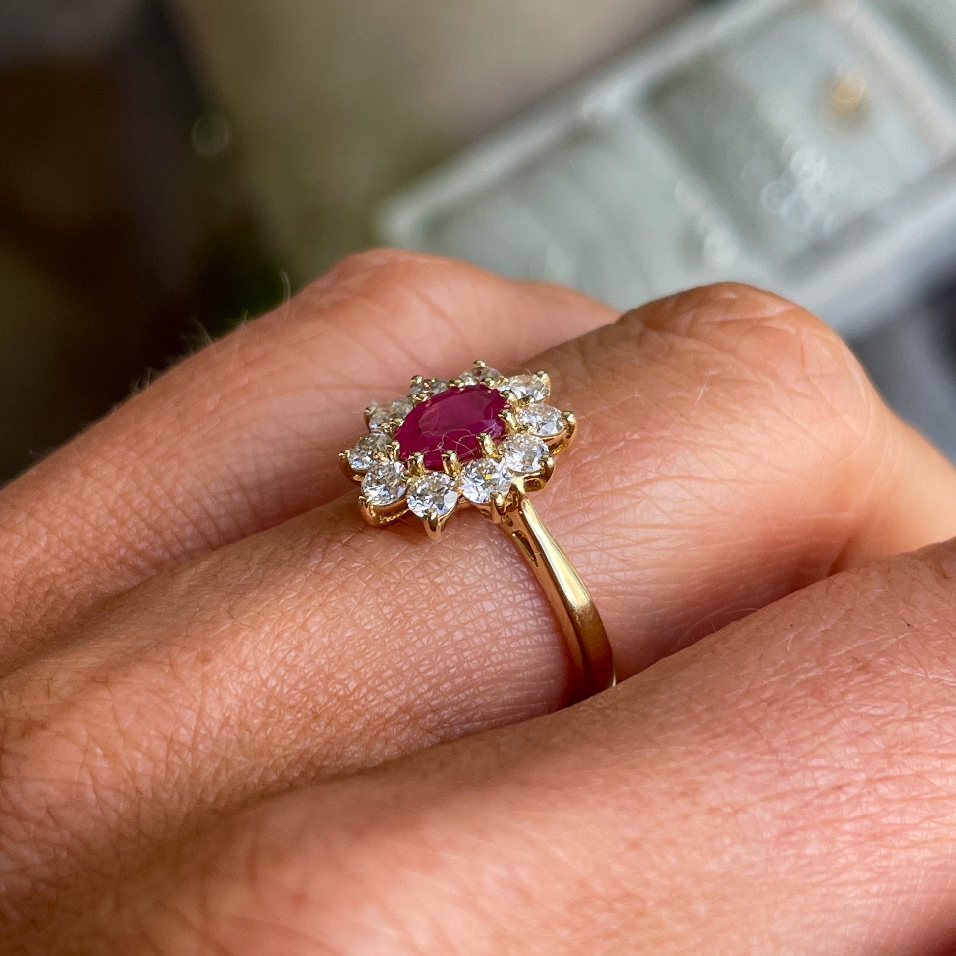 18ct Gold Ruby & Diamond Ring - John Ross Jewellers