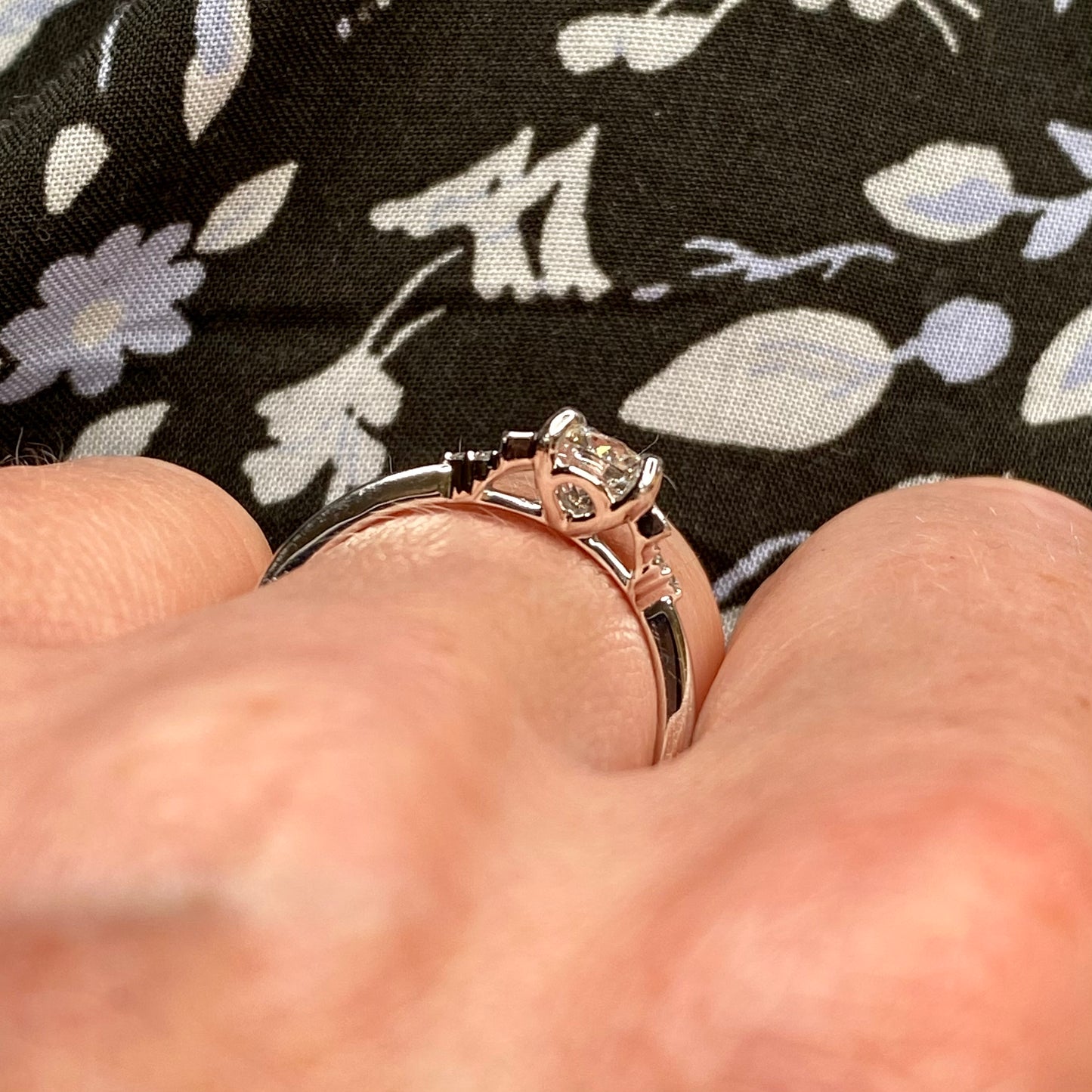 Platinum Diamond Solitaire Engagement Ring 0.84ct - John Ross Jewellers