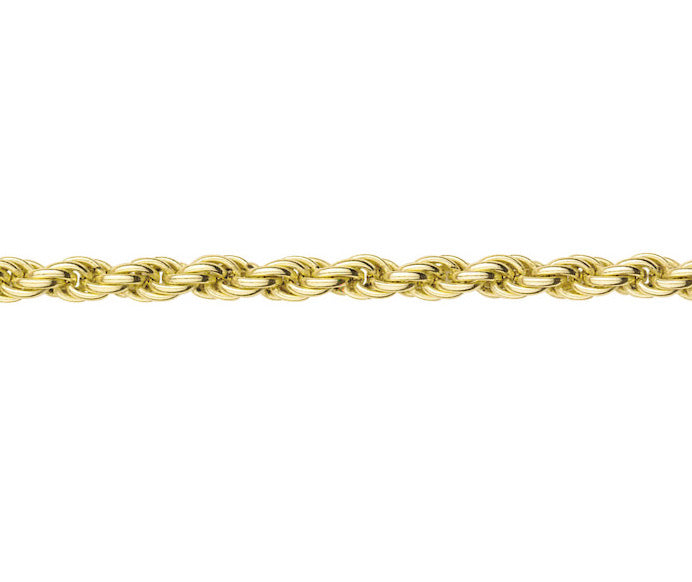 9ct Gold Solid Rope Chain - John Ross Jewellers