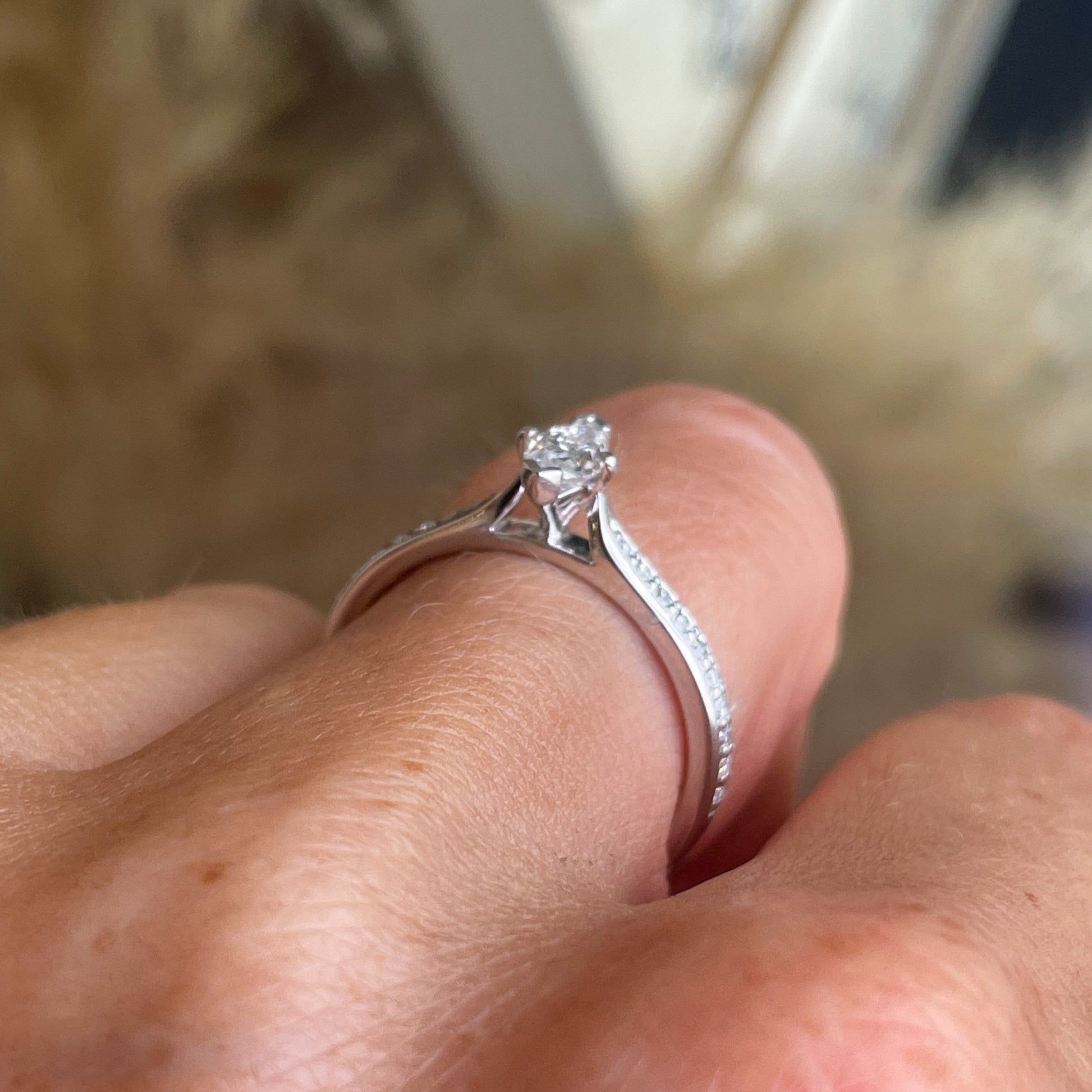 Platinum Marquise Diamond Engagement Ring | 0.57ct - John Ross Jewellers