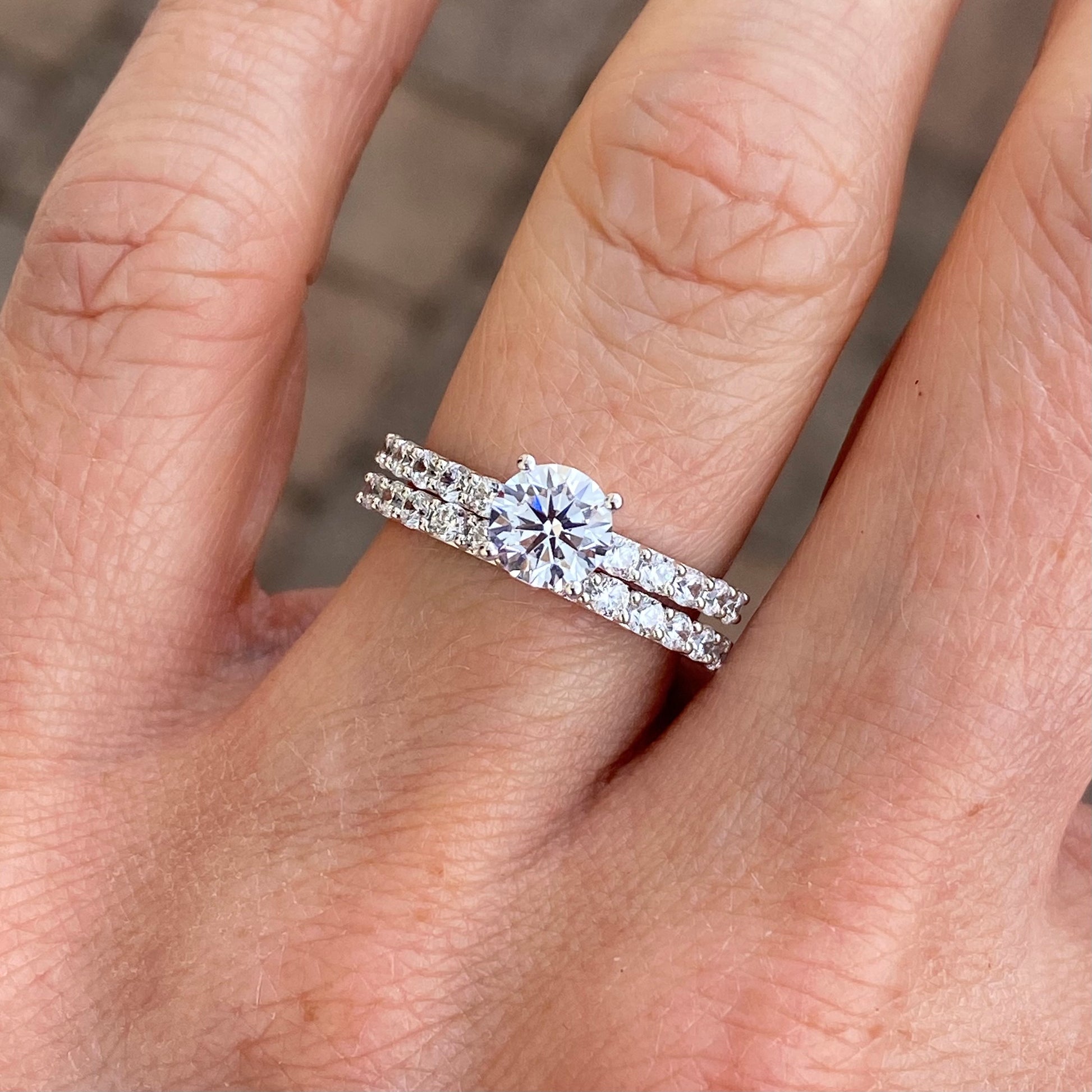 9ct White Gold CZ Solitaire Ring - John Ross Jewellers