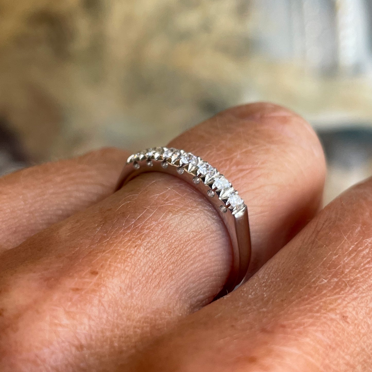 18ct White Gold Diamond Eternity Ring 0.22ct - John Ross Jewellers