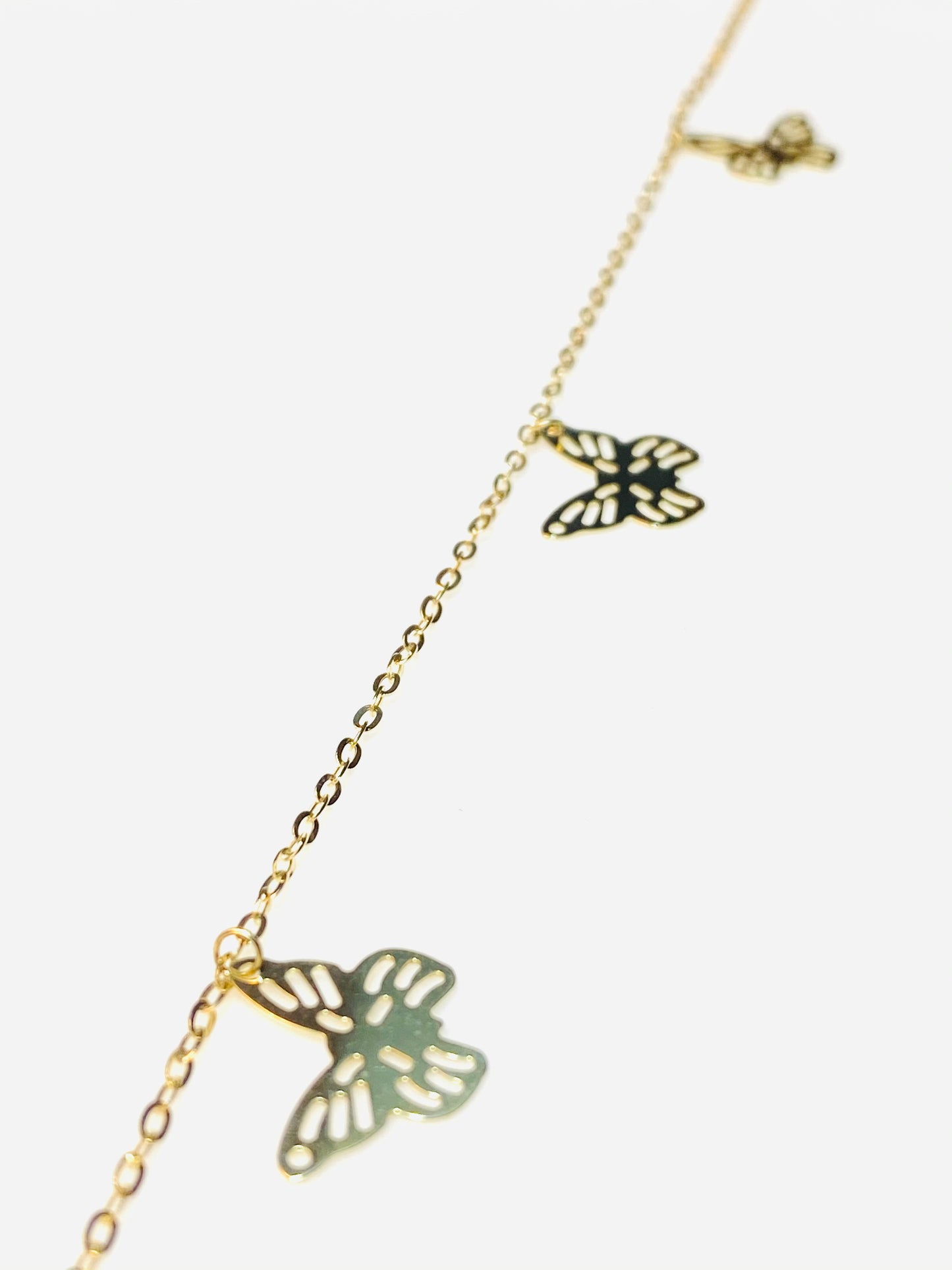 9ct Gold Bracelet with Butterflies - John Ross Jewellers