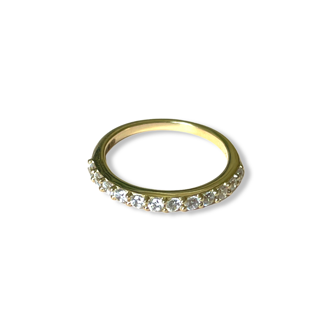 9ct Gold CZ Eternity Ring - John Ross Jewellers