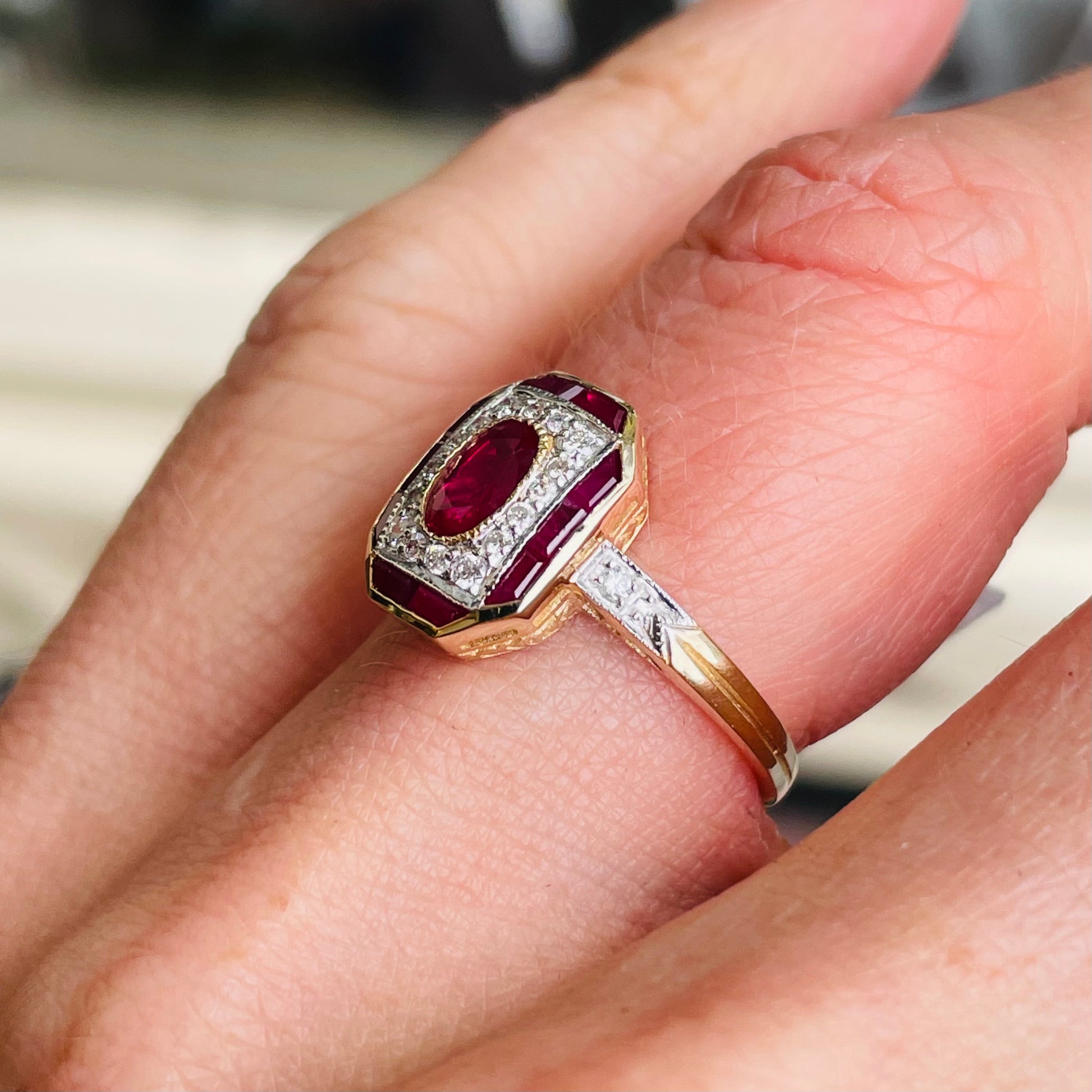 9ct Gold Ruby & Diamond Ring - John Ross Jewellers