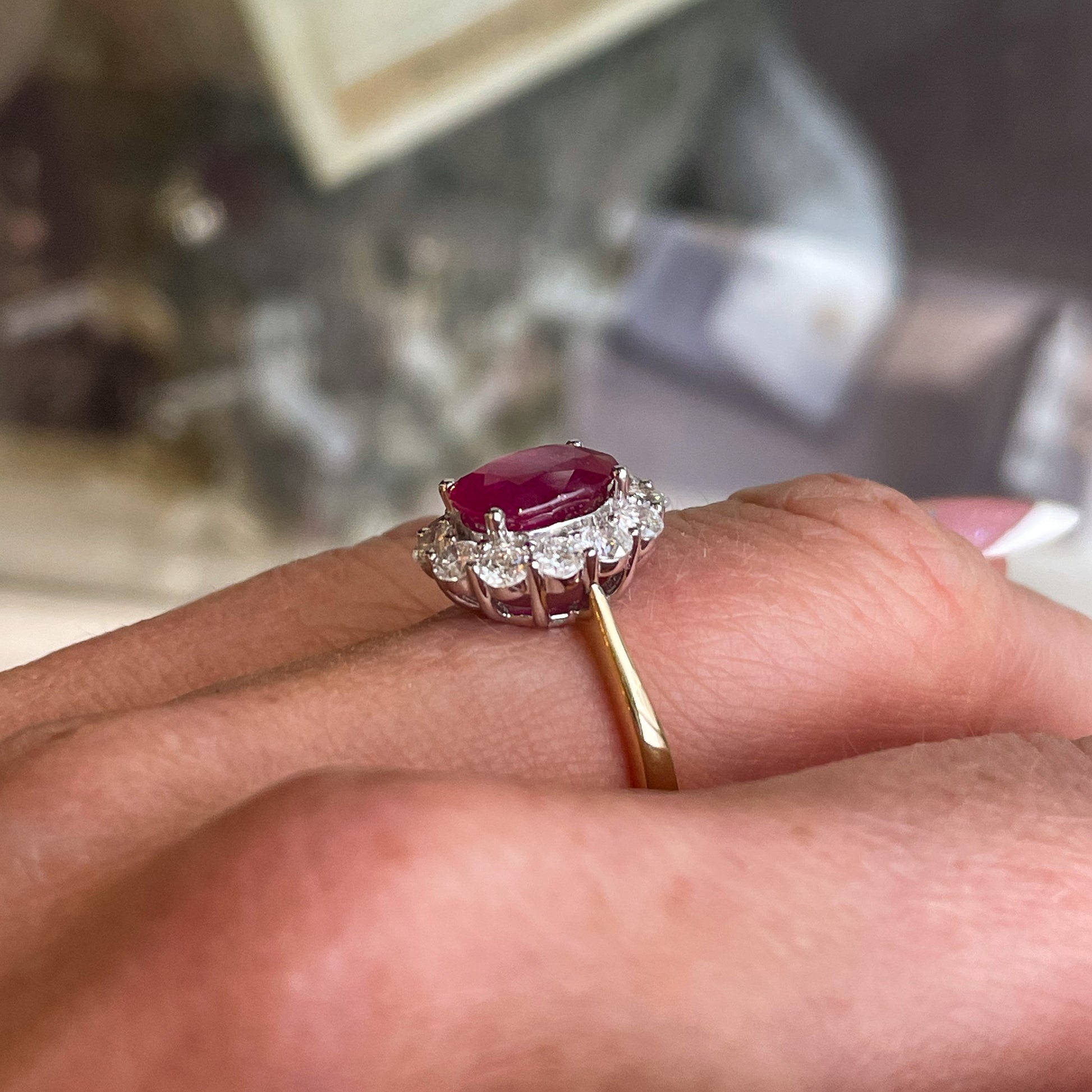 18ct Gold Ruby & Diamond Ring - John Ross Jewellers