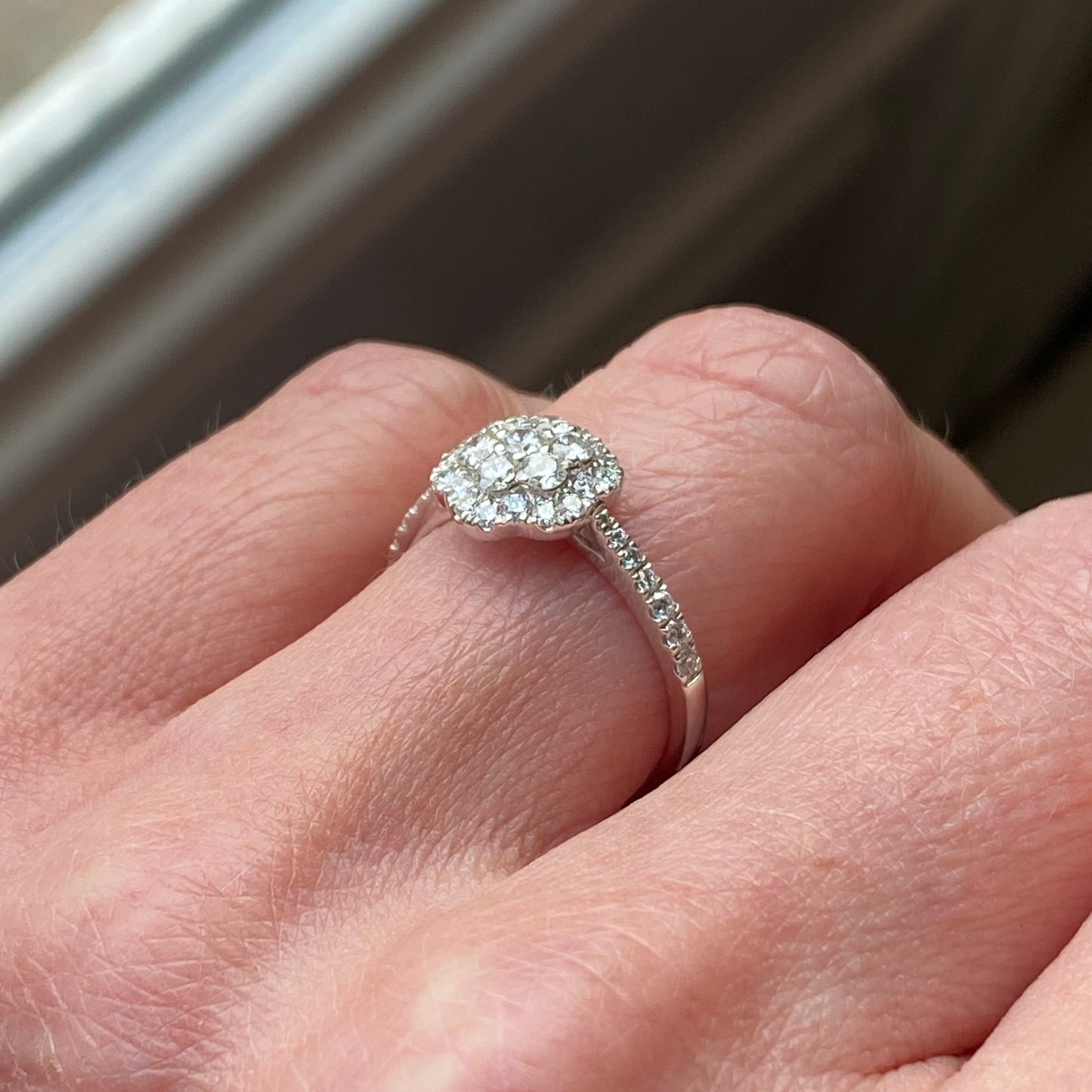 Platinum Flora Engagement Ring - John Ross Jewellers