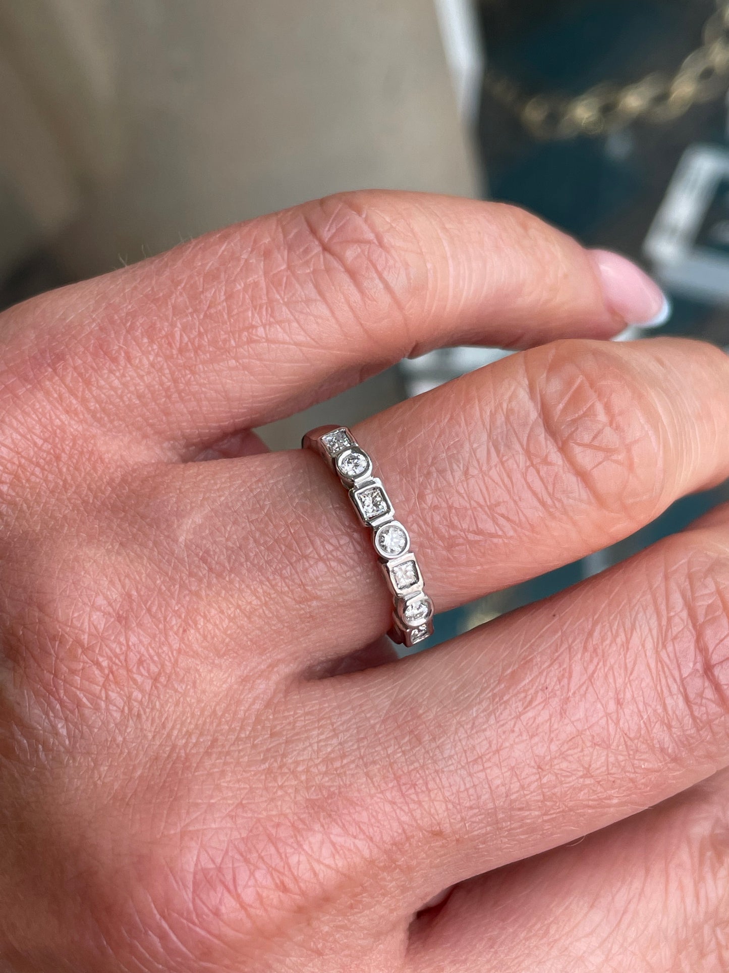 18ct White Gold Diamond Eternity Ring | 0.32ct - John Ross Jewellers