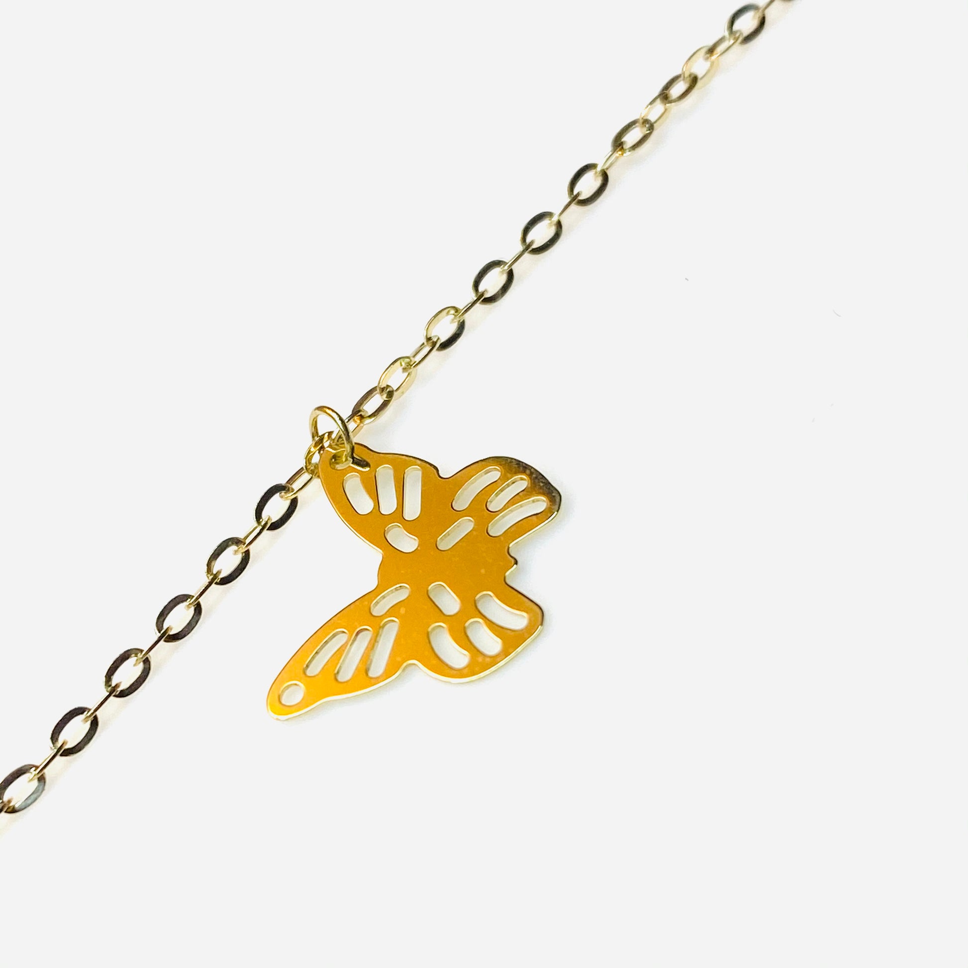 9ct Gold Bracelet with Butterflies - John Ross Jewellers