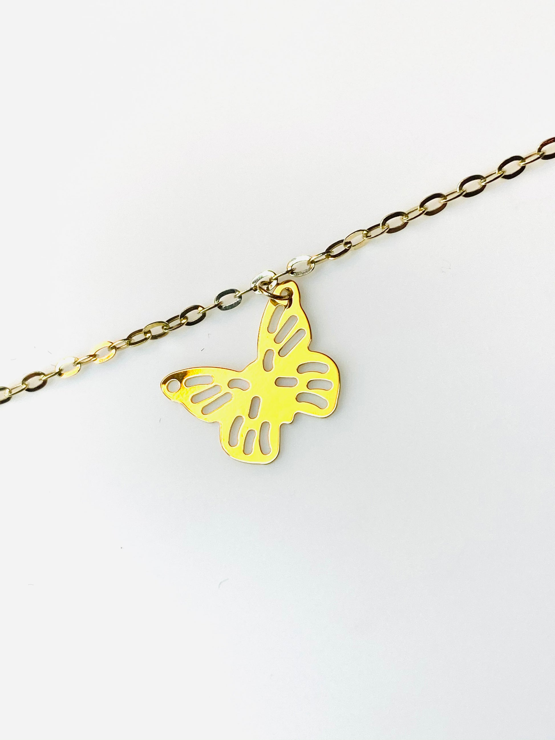 9ct Gold Bracelet with Butterflies - John Ross Jewellers