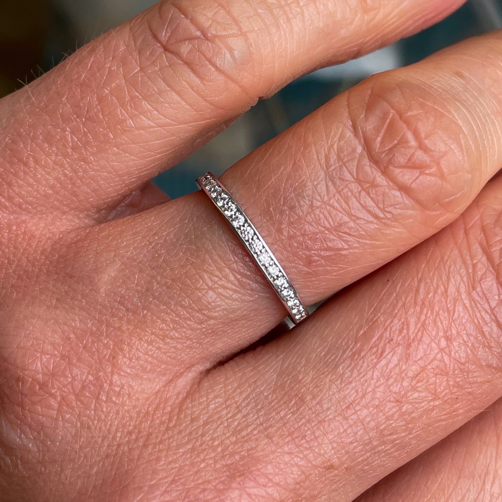 18ct White Gold Diamond Eternity/Wedding Ring - John Ross Jewellers