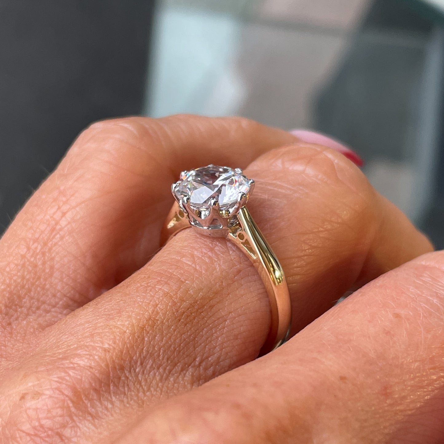 9ct Gold CZ Solitaire Ring - John Ross Jewellers
