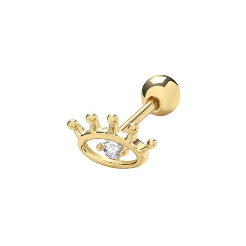 Ear Candy 9ct Gold CZ Eye Cartilage Stud - John Ross Jewellers