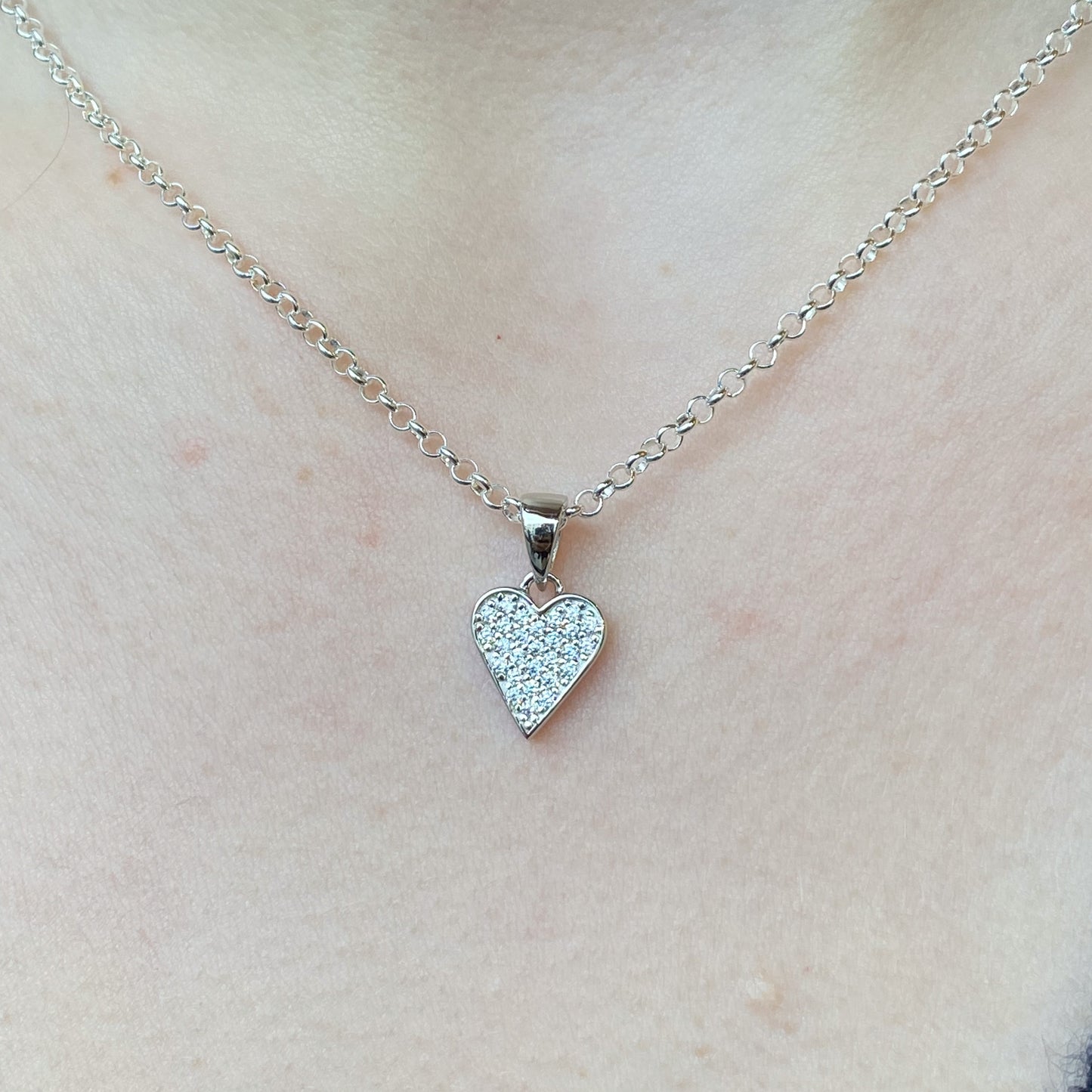 My Cute Sparkling Heart Necklace - John Ross Jewellers