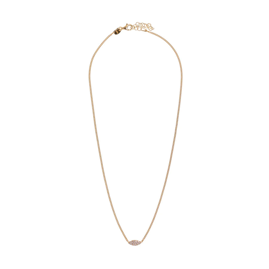 Sunshine Marquis Pavé CZ Bar Necklace - John Ross Jewellers