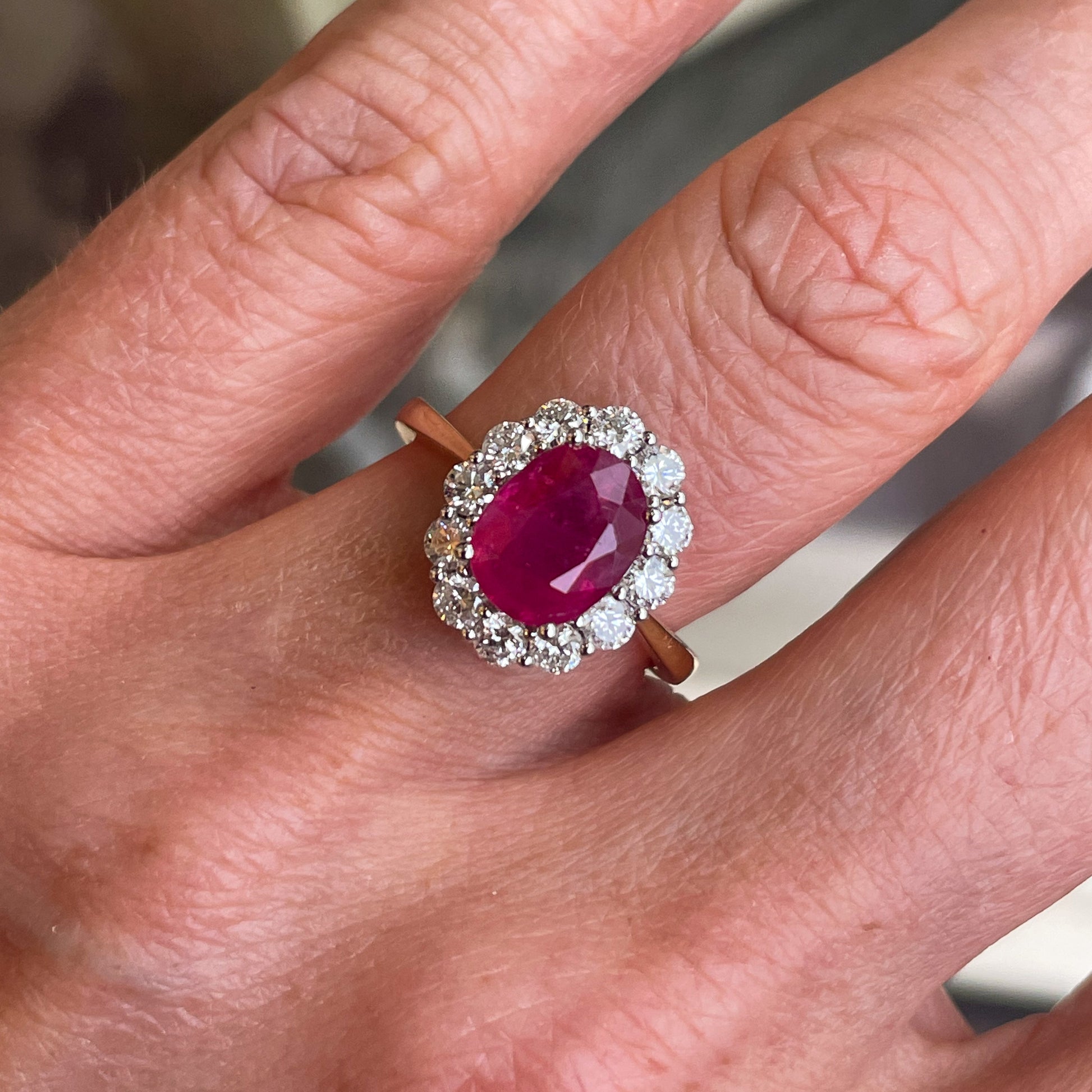 18ct Gold Ruby & Diamond Ring - John Ross Jewellers