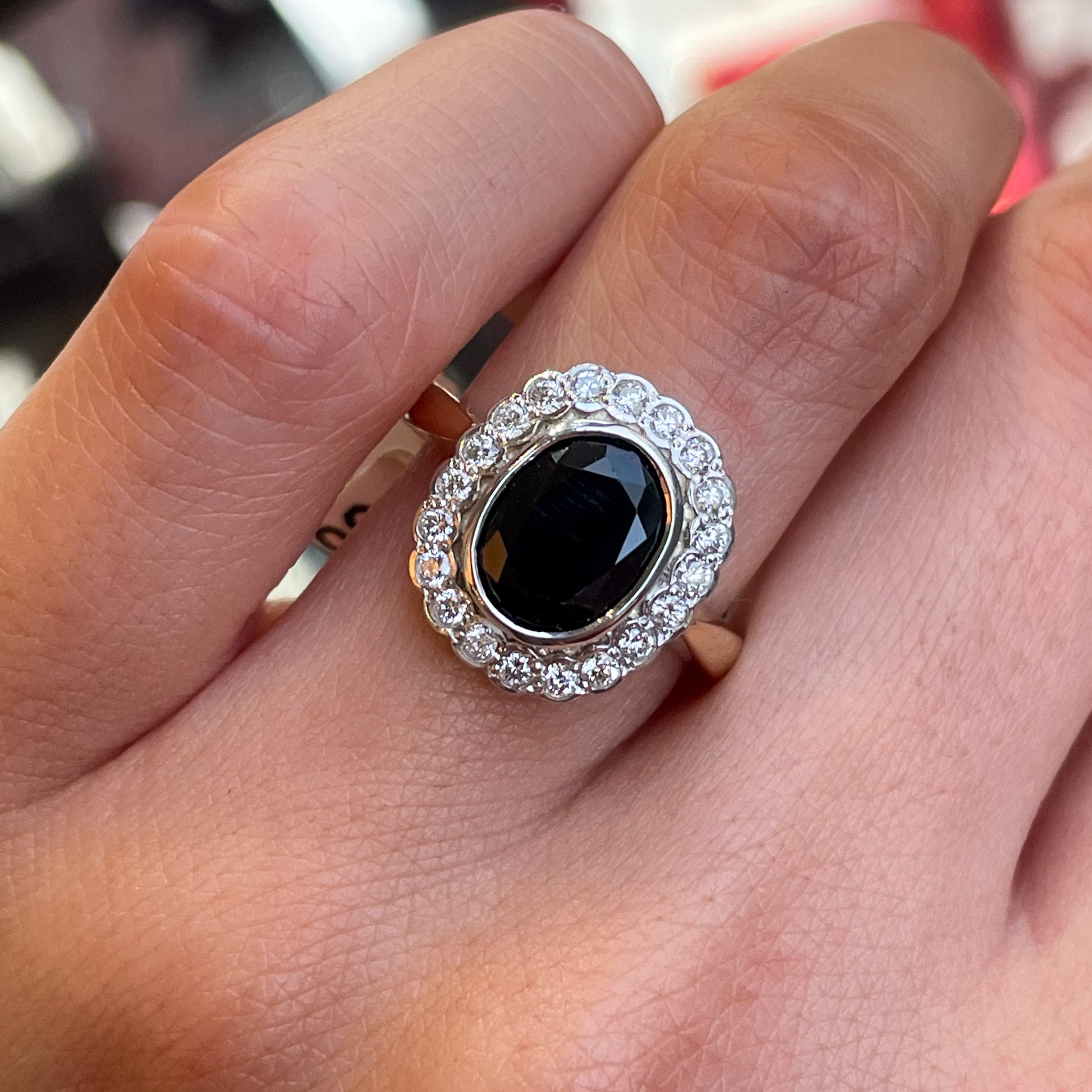 9ct Gold Sapphire & Diamond Ring - John Ross Jewellers